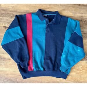 Vintage Neil Martin Long Sleeve Polo Sweat Shirt  Size Large GUC